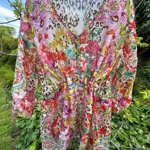 Johnny Was Floral Multicolor Blouse